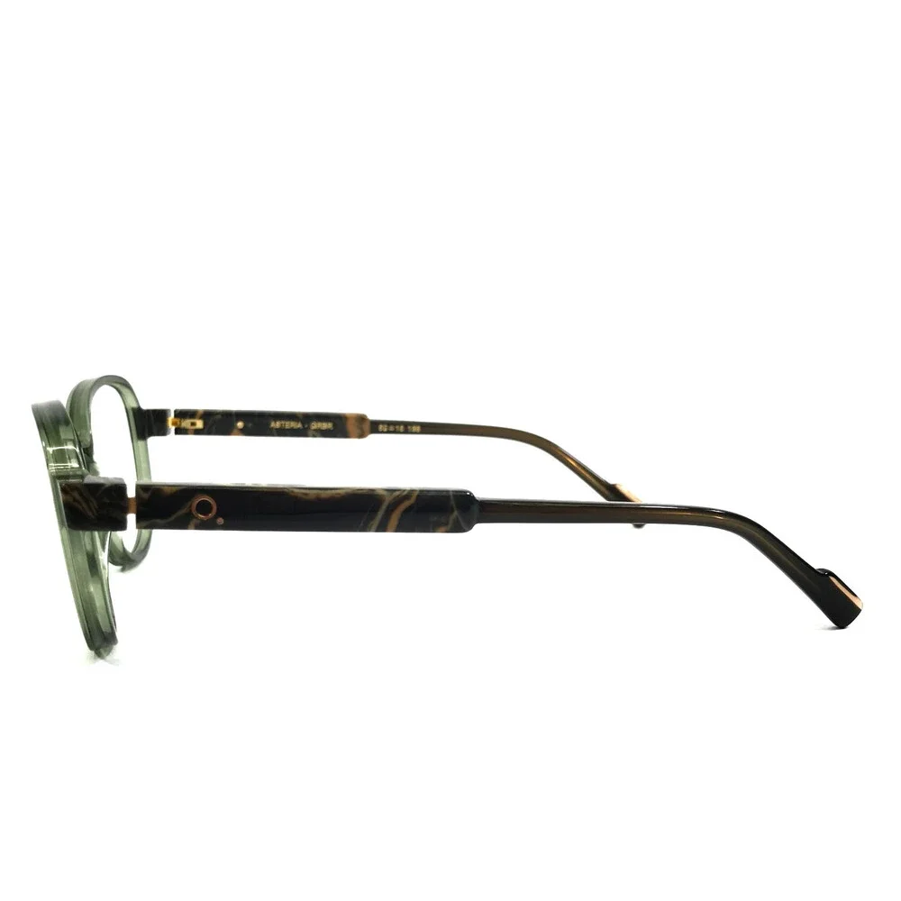 Etnia Barcelona Eyeglasses Frames ASTERIA GRBR Green Brown Cat Eye 52-16-138